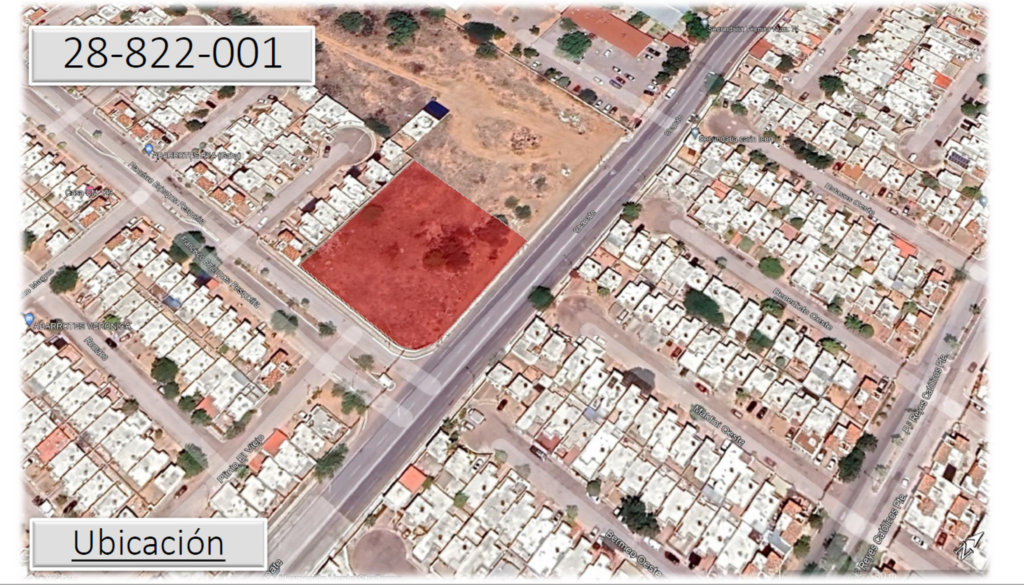 LOTE 2 TERRENO CON UNA SUPERFICIE DE 3,101.62 M2, PUERTA REAL, HILLO, SON.