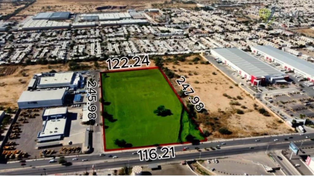 SE VENDE TERRENO CON SUP. DE 29,647 M2, SOBRE EL BLVD. QUIROGA, HILLO ,SON.