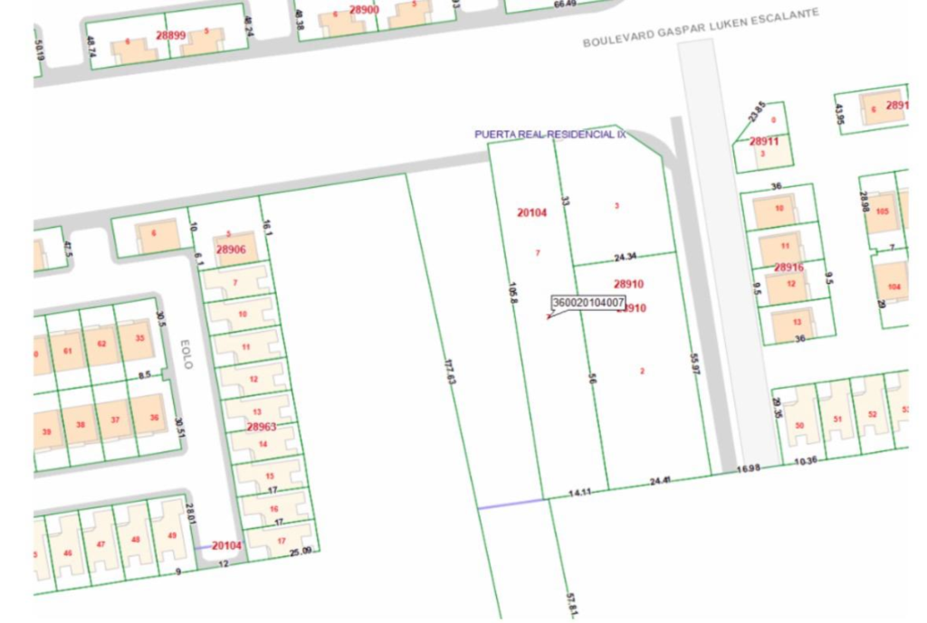 LOTE 5 TERRENO CON UNA SUP. DE 1,334.99 M2, PUERTA REAL, HILLO., SON.