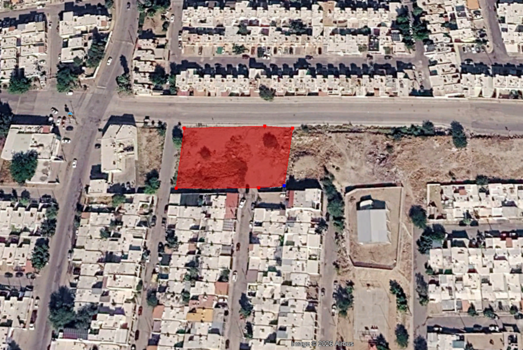 LOTE 3 TERRENO CON UNA SUP. DE 2,308.07 M2, COL. VILLA CALIFORNIA, HILLO., SON.